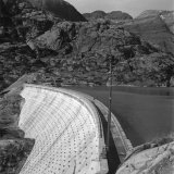 Le barrage de Barberine dans les années 1950
